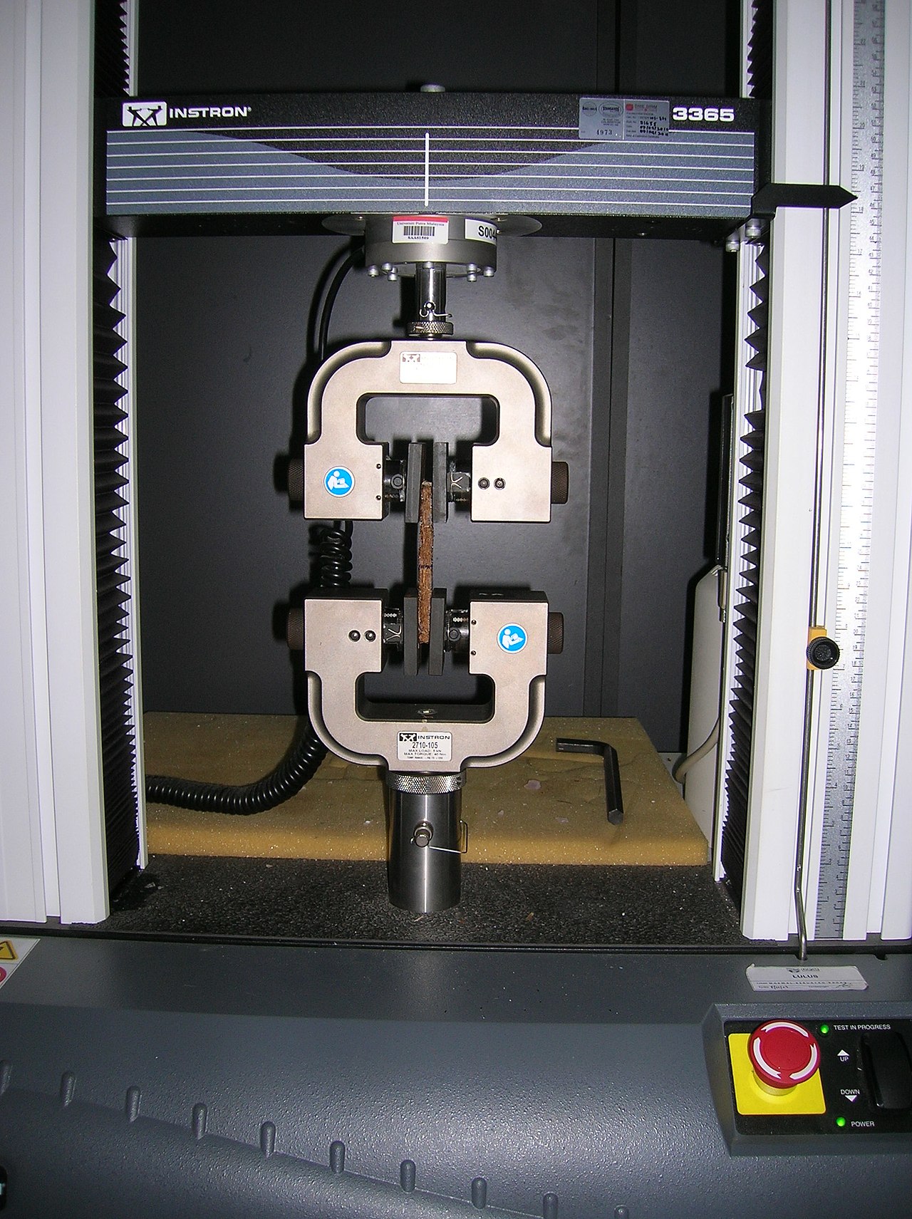 A tensile test machine